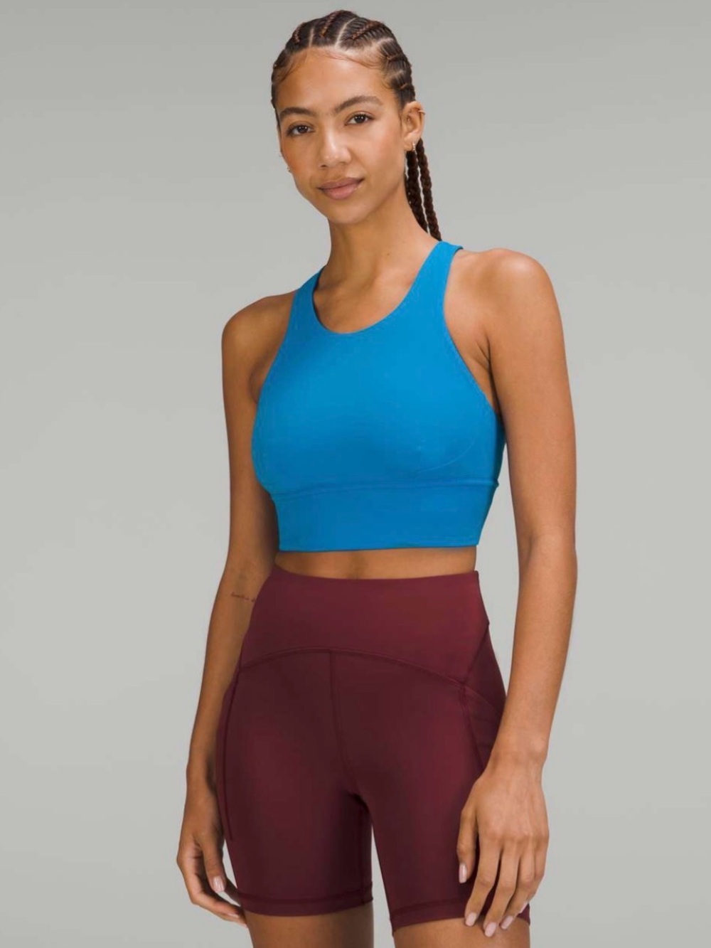 Lululemon Wunder Train Longline Bra Poolside Blue Size 6 C/D Cup